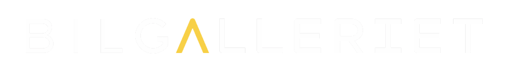 Bilgalleriet logo hvit